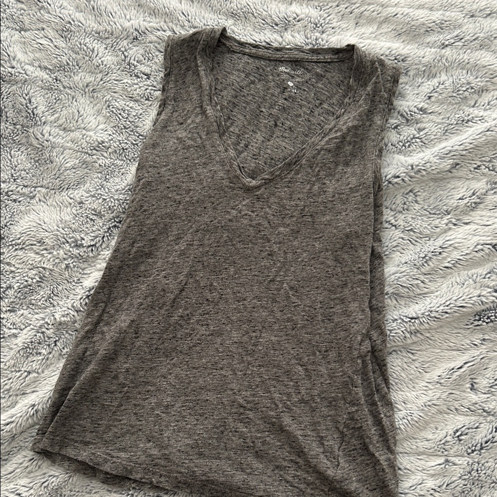 Madewell Gray Sleeveless Women's Top